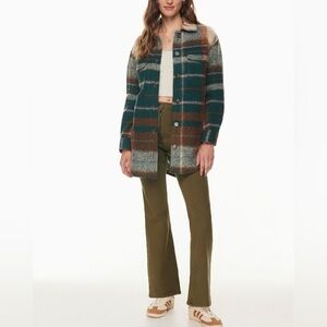 Aritzia Wilfred Free The Ganna Plaid Wool Shirt Jacket